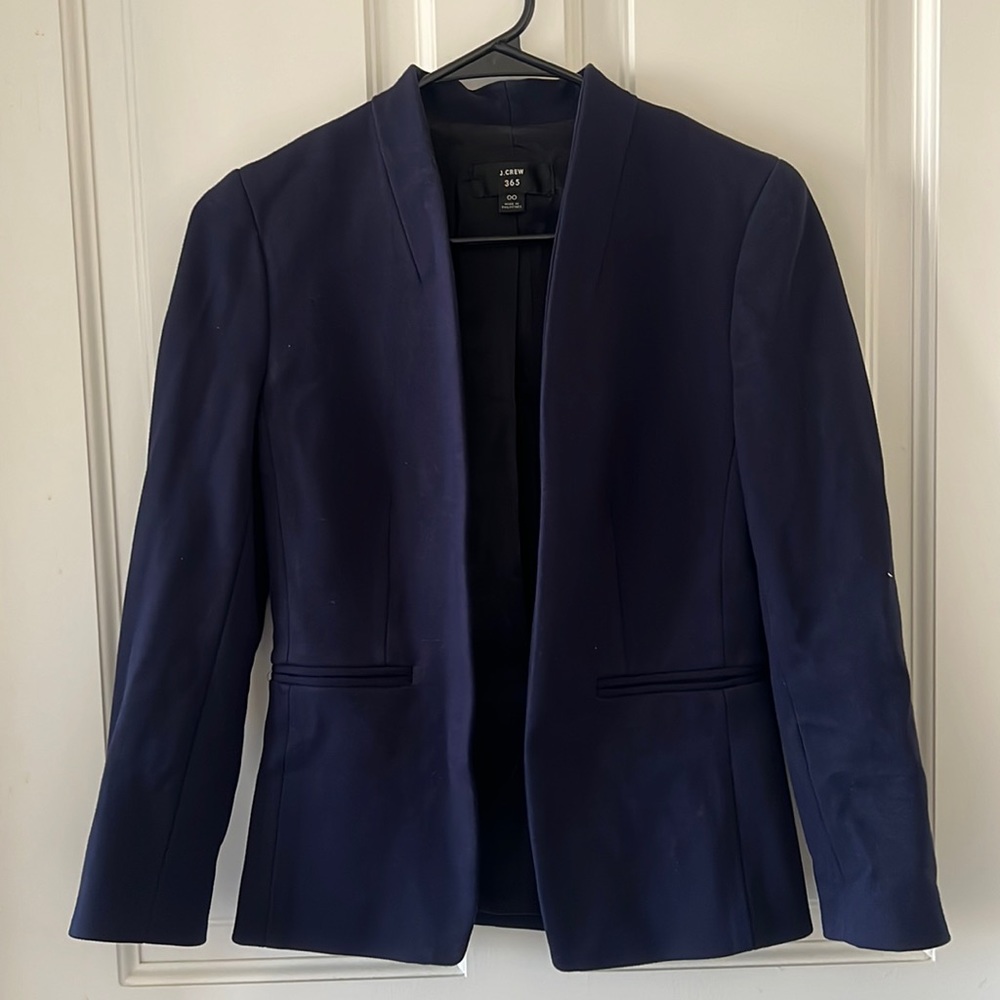 J.Crew Going Out Navy Blazer
